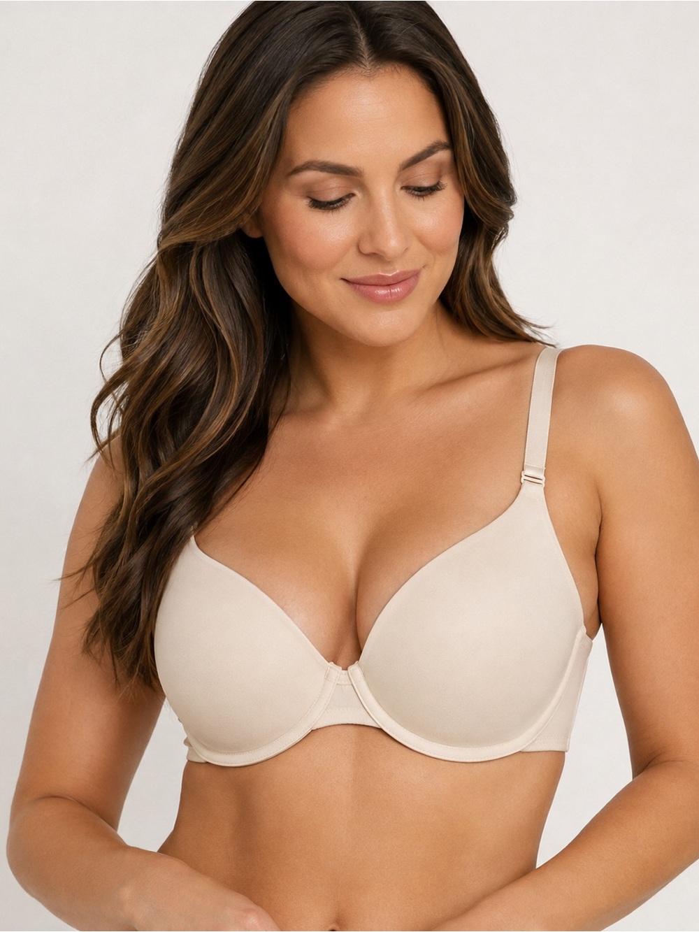 Maidenform Demi Coverage T-Shirt Bra Beige 36DD Underwire